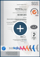 Certyfikat systemu zarządzania jakością ISO 9001:2015, plik pdf do pobrania