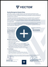 VECTOR Quality Magement System Policy - ISO 9001:2015, pdf document to open