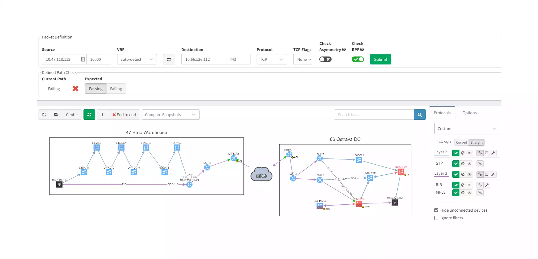 Automatyzacja sieci - widok platformy IP Fabric (photo)