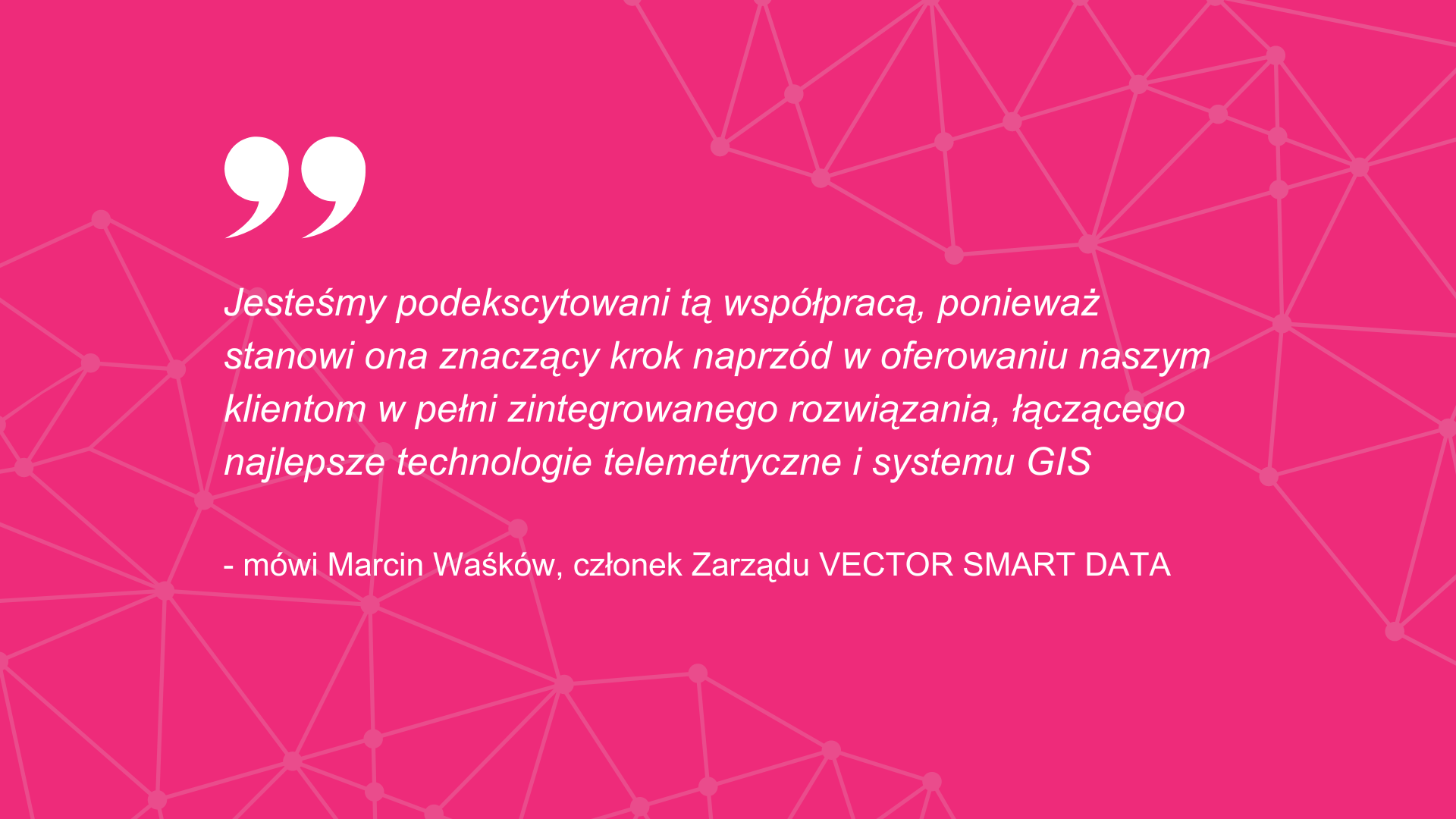 VECTOR SMART DATA i KartGIS ogłaszają strategiczne partnerstwo